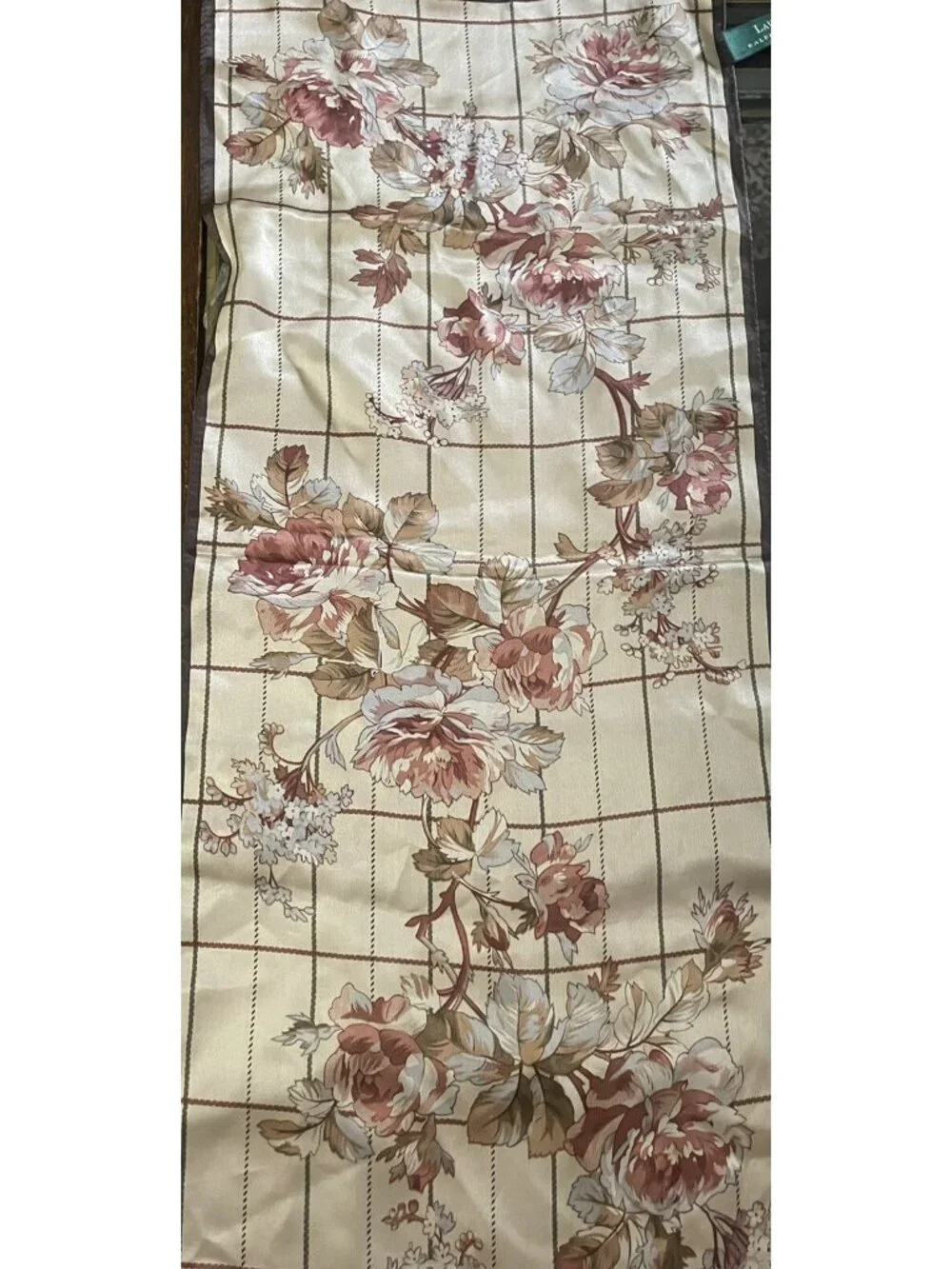 RALPH LAUREN Scarf-Floral Luxurious 100% Silk Scarf 11